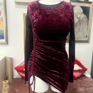 Adjustable length Velour Dress